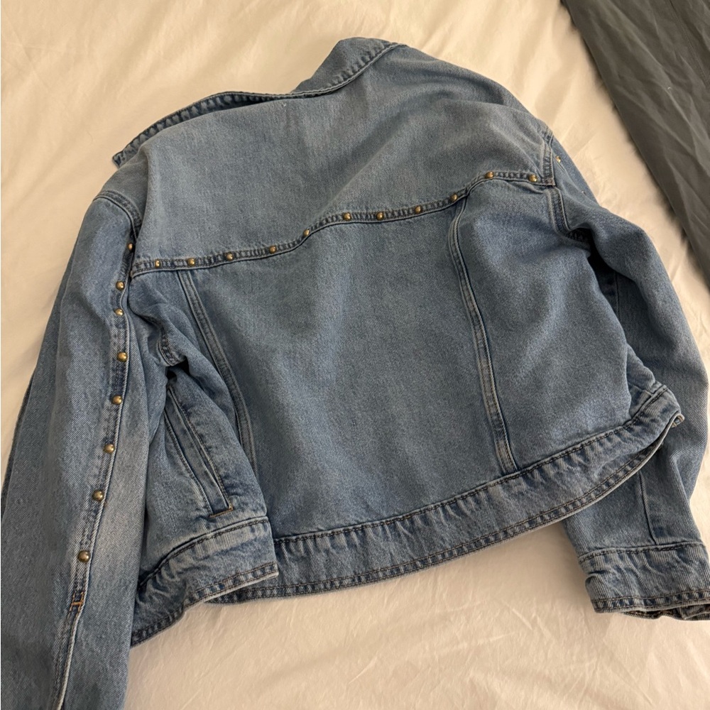 Universal Thread Studded Denim Jacket - image 5